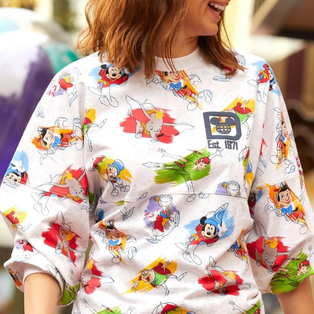 Disney Parks Ink & Paint Walt Disney World Spirit Jersey Shirt Adult